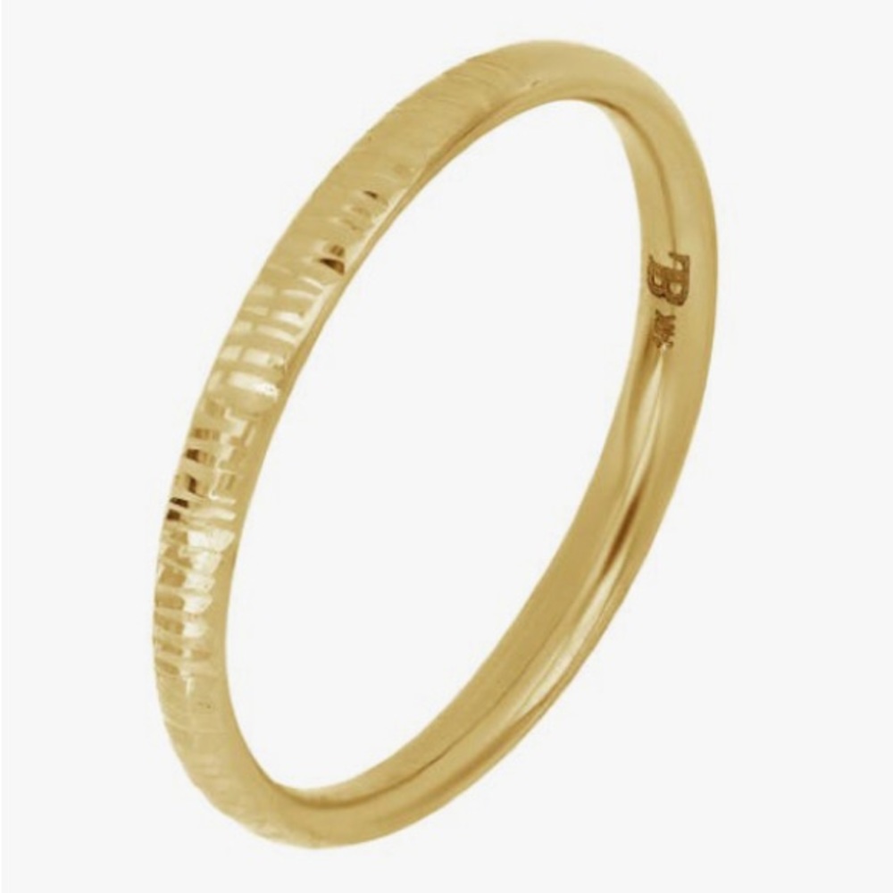 Bony Levy 14k Yellow Gold Textured Band Ring size 7